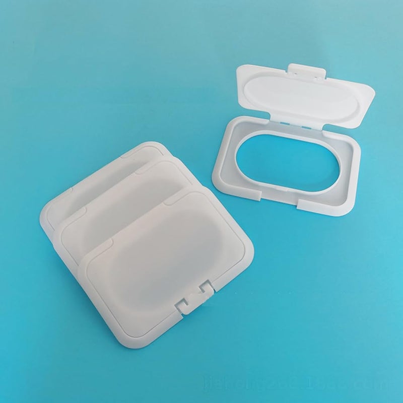 UtySty 5 Pack Baby Wipes Flip Lid Reusable Adhesive Sticky Dispenser Cover Non-Drying Cap for Child Water Wipe Packs Bag Package Portable Pouch Travel Wet Tissues Paper Towel Holder Container - Image 4